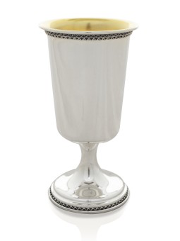 Coupe de Kiddouch personnalisée avec bord en filigrane traditionnel, cadeaux de Pâque, est