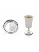 Custom Kiddush Cup with Traditional Filigree Rim , Passover Gifts , Is
