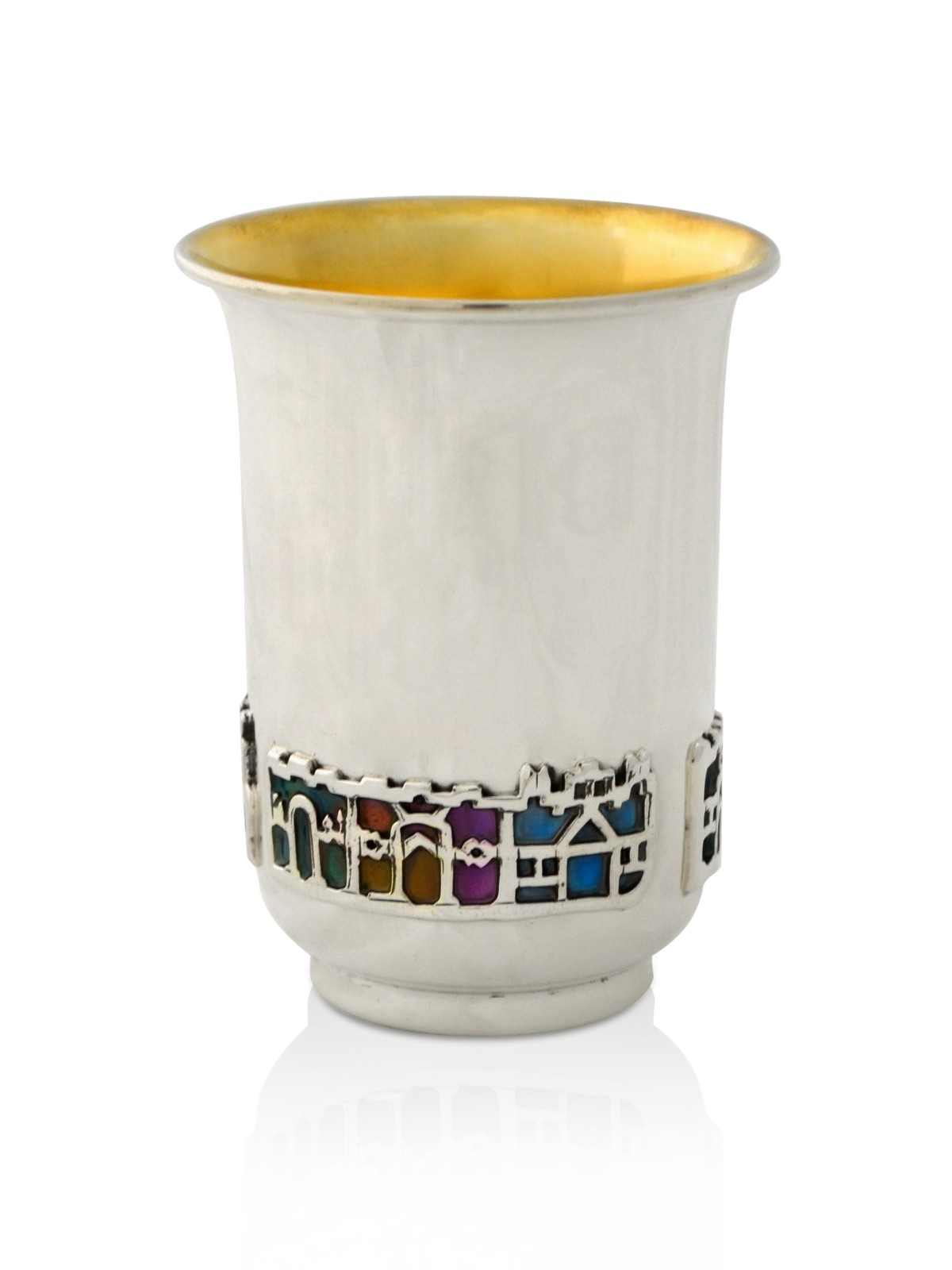 Coupe de Kiddush colorée en forme de Jérusalem, tasses de Kiddush modernes, J israélien