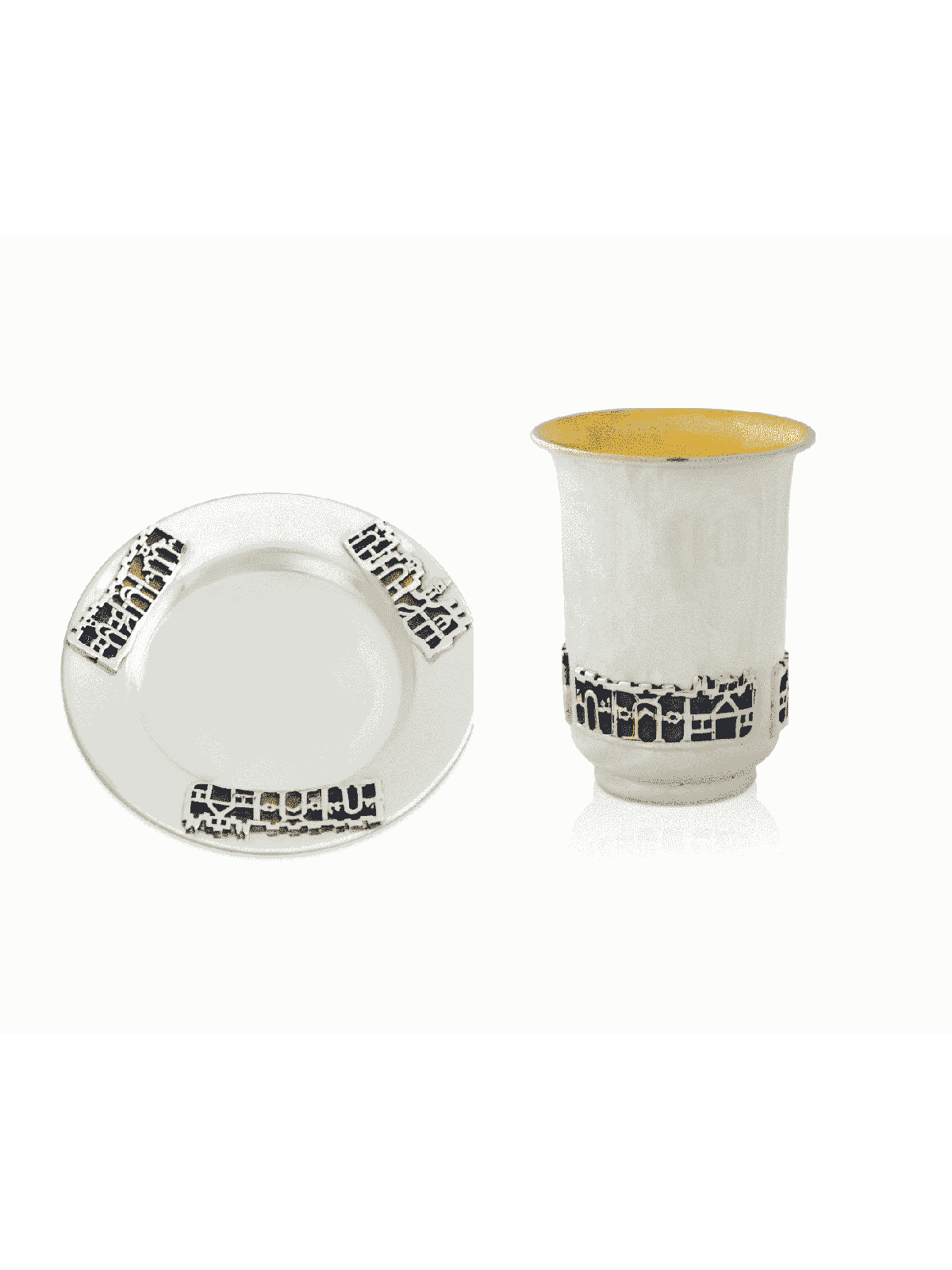 Coupe de Kiddush colorée en forme de Jérusalem, tasses de Kiddush modernes, J israélien