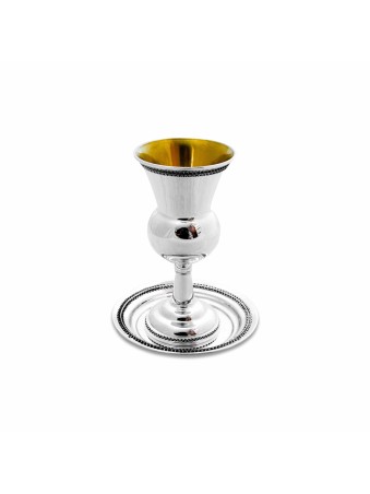 Coupe de Kiddouch avec design en filigrane yéménite, cadeaux de Pâque, J israélien