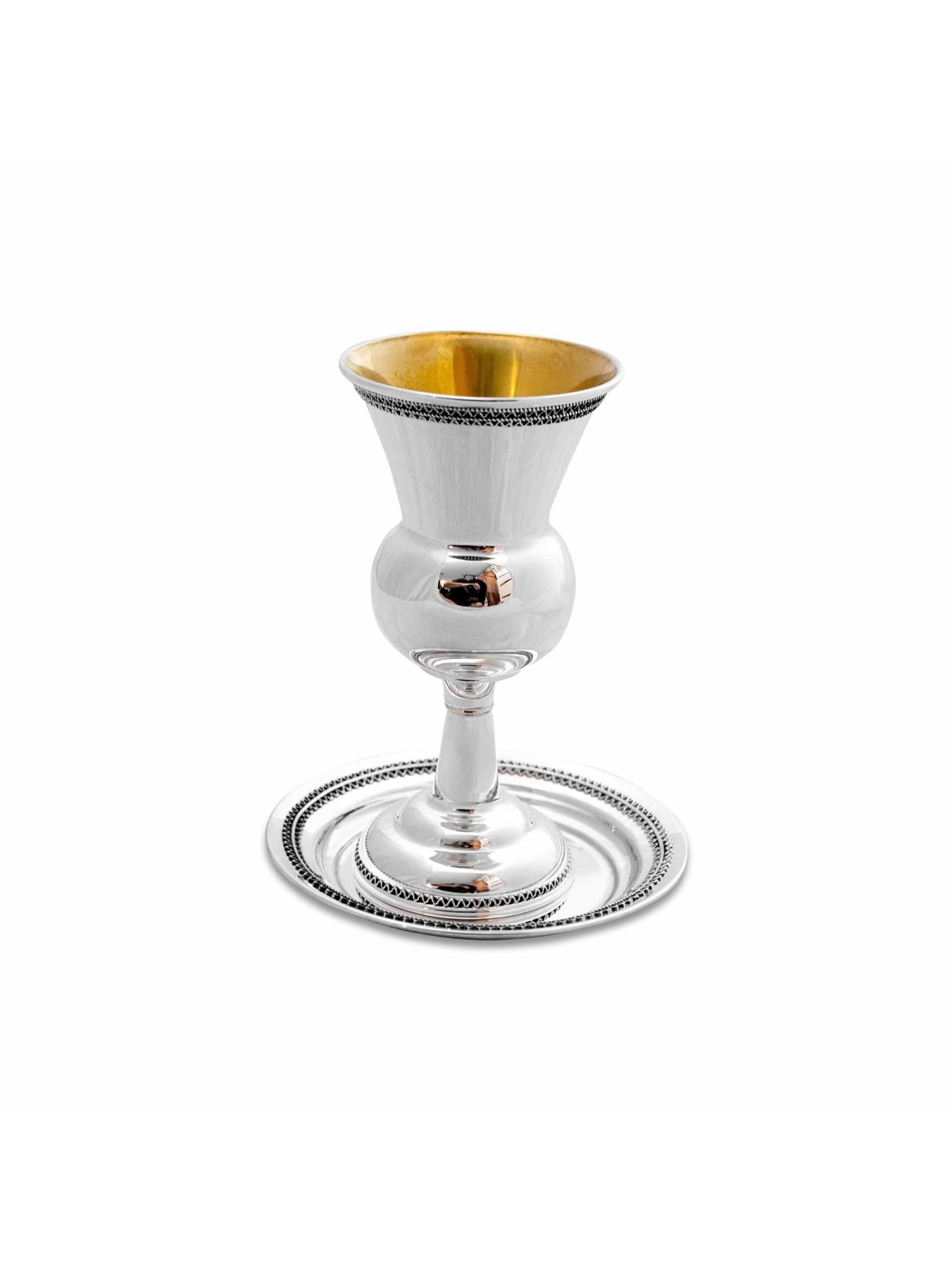 Coupe de Kiddouch avec design en filigrane yéménite, cadeaux de Pâque, J israélien