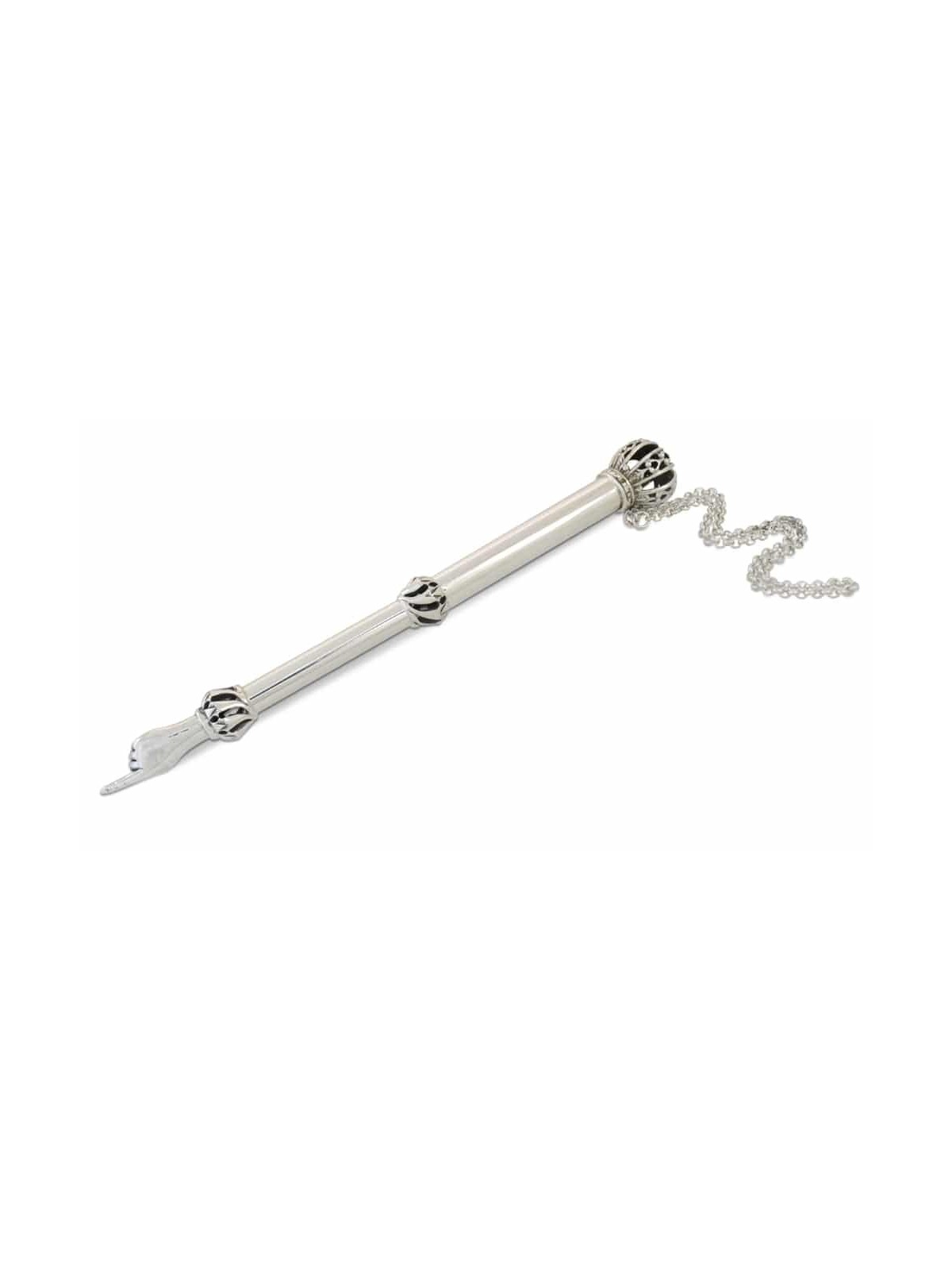 Silver Torah Pointer with Crown Rim , Shabbat Gifts , Israeli Judaica