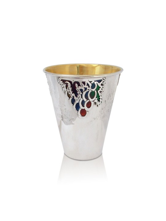 Tasse à vin colorée unique en émail froid, tasses modernes de Kiddouch, J israélien