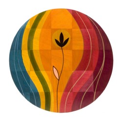 Round Floor Mat Sunset by Kakadu Art | House Decorations
