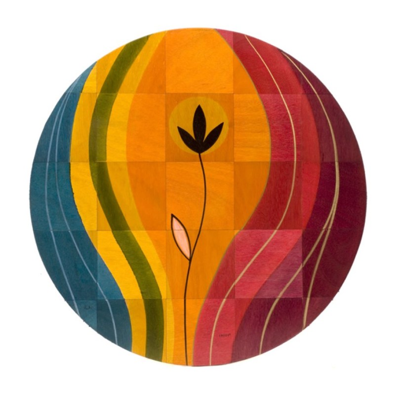 Round Floor Mat Sunset by Kakadu Art | House Decorations