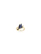 Bague de lettre de nom colorée en émail doré 14 carats, cadeaux Tu B'Av, Jud israélien