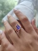 Bague de lettre de nom colorée en émail doré 14 carats, cadeaux Tu B'Av, Jud israélien