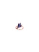 Bague de lettre de nom colorée en émail doré 14 carats, cadeaux Tu B'Av, Jud israélien
