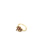 Bague de lettre de nom colorée en émail doré 14 carats, cadeaux Tu B'Av, Jud israélien