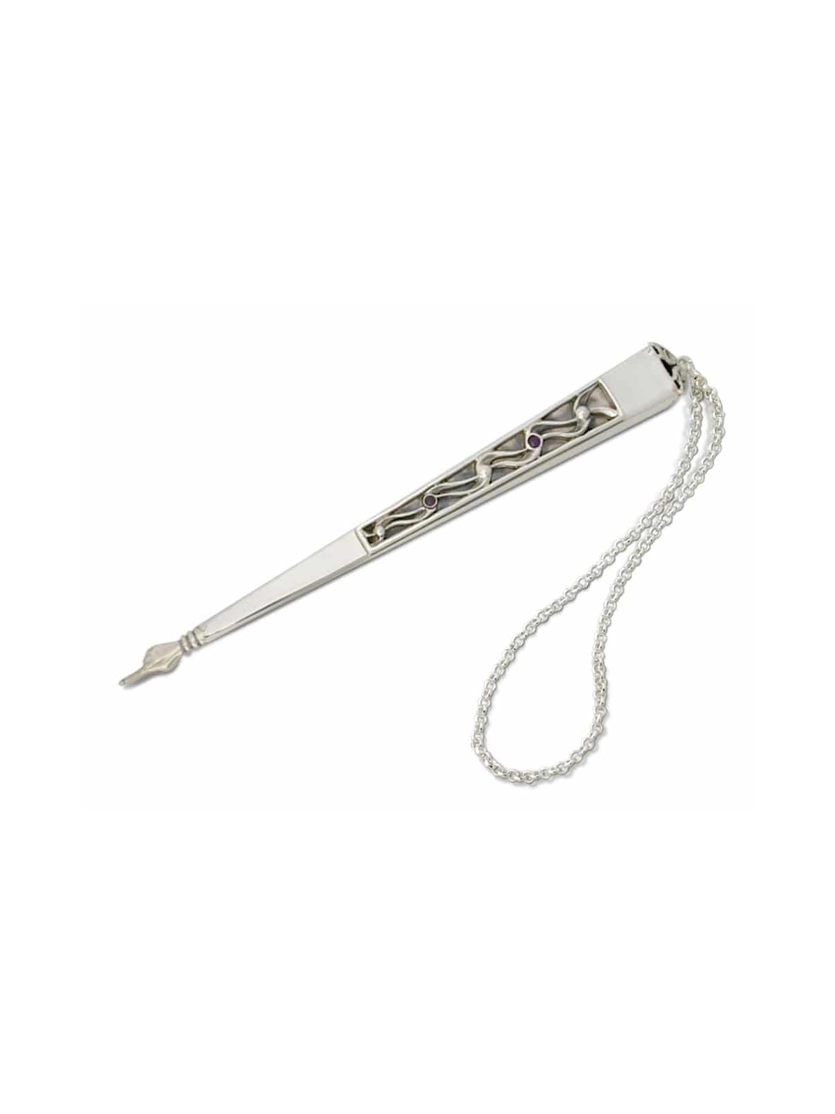 Yad Torah Pointer with Amethyst Stones , Shabbat Gifts , Israeli Judai
