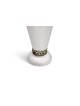 Sterling Silver Kiddush Cup with Enamel Blessing , Modern Kiddush Cups