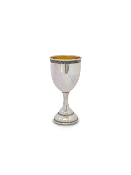 Classic and Beautiful Sterling Silver Wine Cup , Passover Gifts , Isra