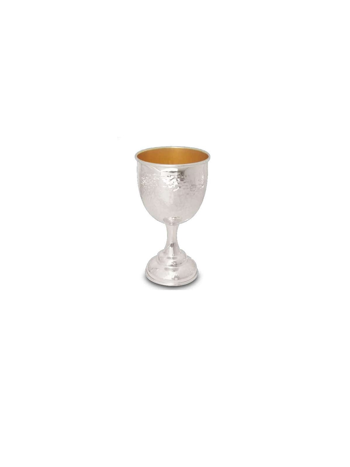 Superbe gobelet à vin en argent sterling martelé, cadeaux de Pâque, Israël