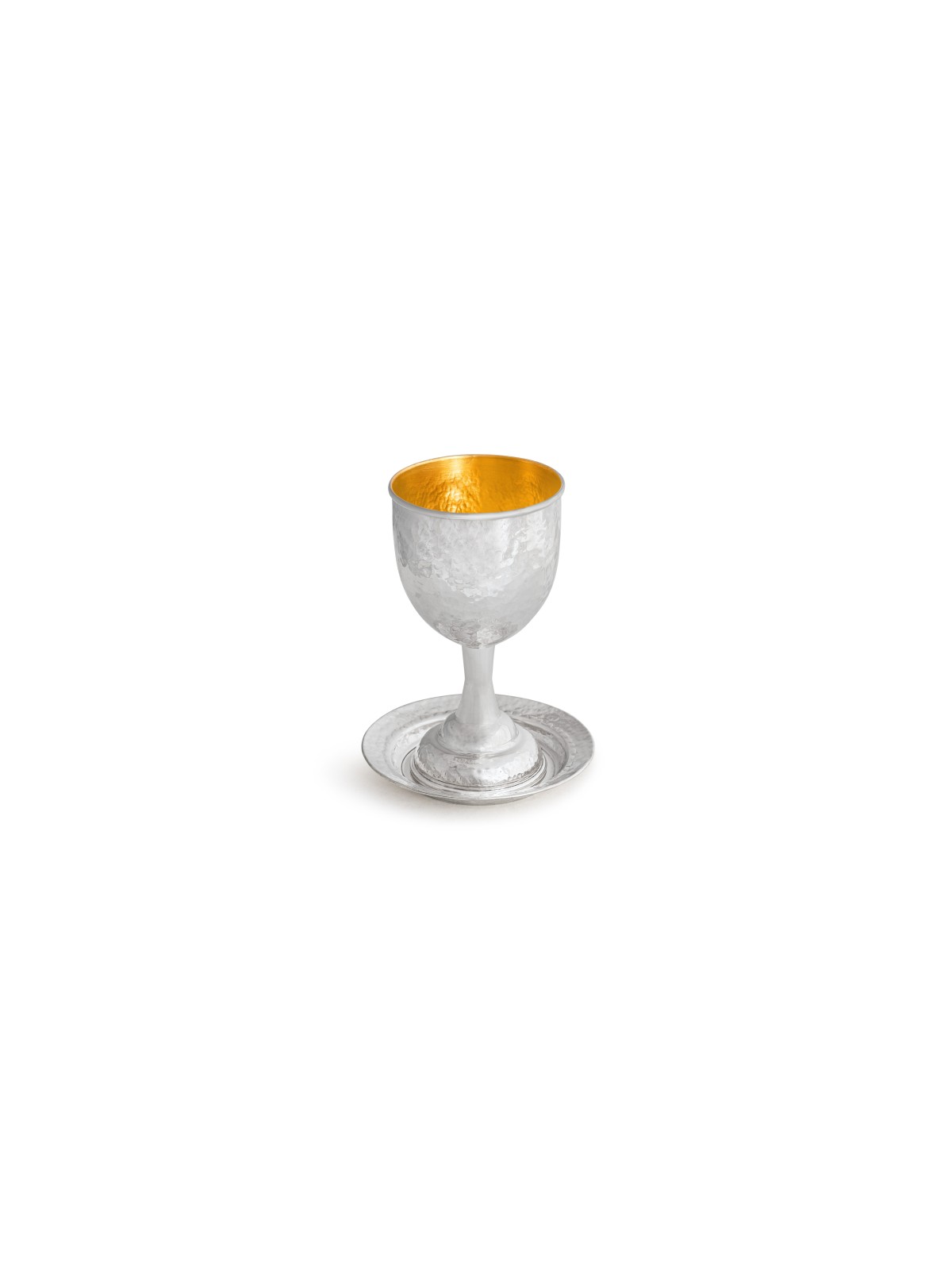 Hammered Stunning Sterling Silver Wine Goblet , Passover Gifts , Israe