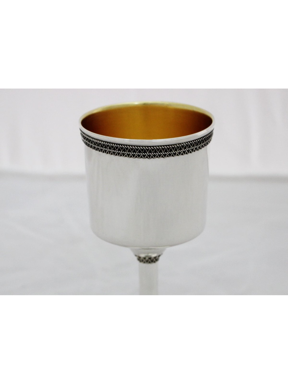Sterling Silver Classic Kiddush Cup Custom , Cadeaux de Pâque , Israélien