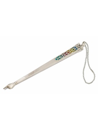 Large Torah Pointer with Name Tag and Enamel , Shabbat Gifts , Israeli