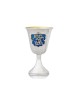 Coupe de Kiddush en argent sterling en émail martelé, coupes de Kiddush modernes, est