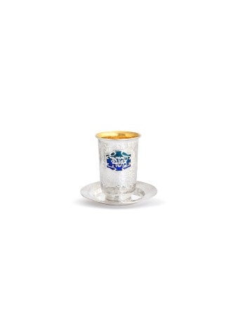 Ensemble de Kiddush en argent sterling personnalisé 925, tasses de Kiddush modernes, israélien