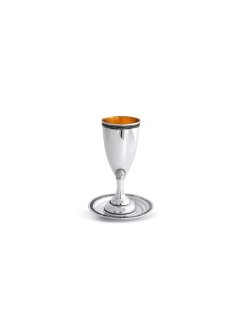 Verre de Kiddouch au champagne en argent sterling, cadeaux de Pâque, Jud israélien