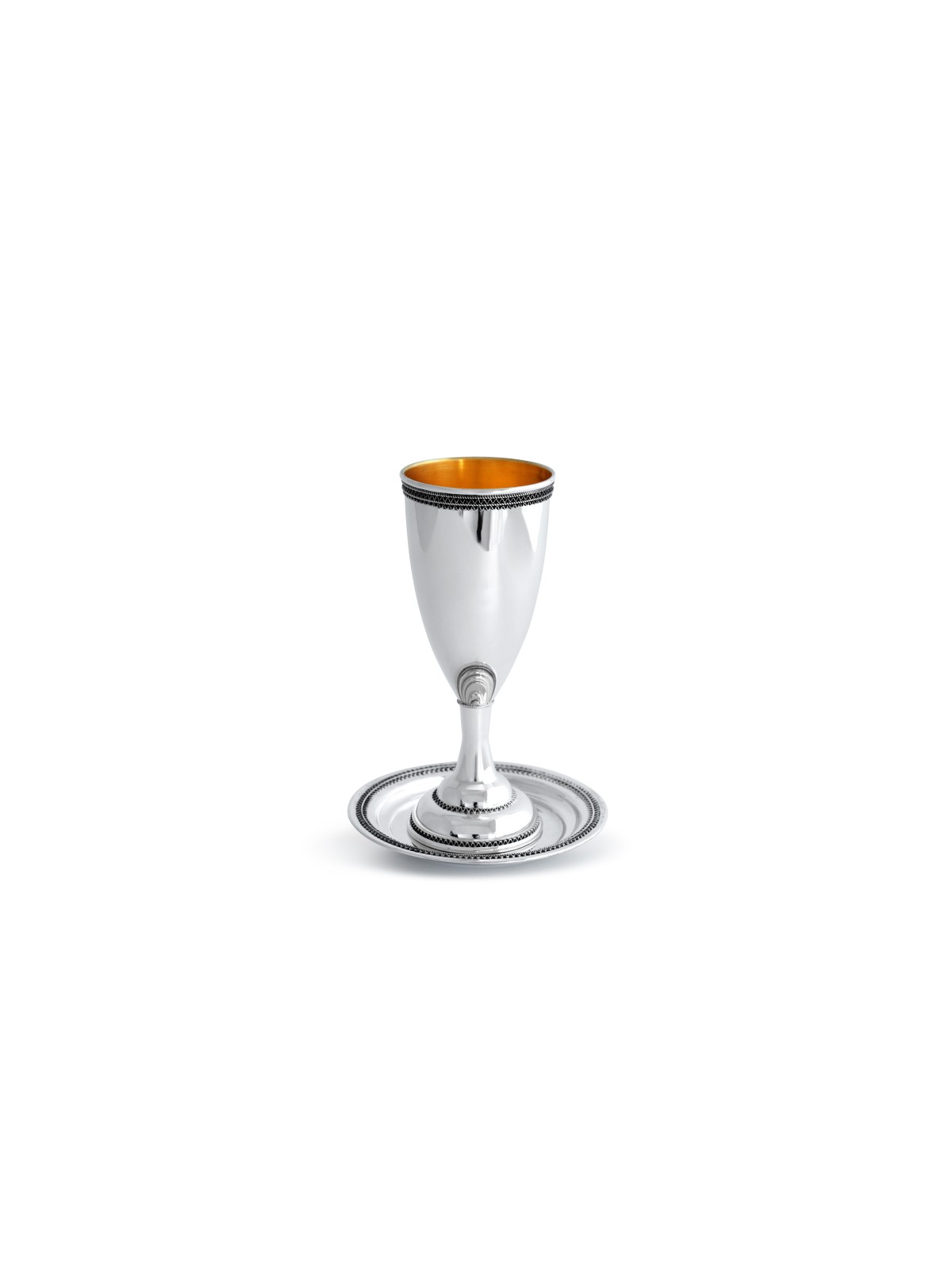Verre de Kiddouch au champagne en argent sterling, cadeaux de Pâque, Jud israélien