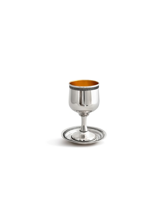 Bel ensemble de Kiddouch en argent sterling, cadeaux de Pâque, Judaï israélien