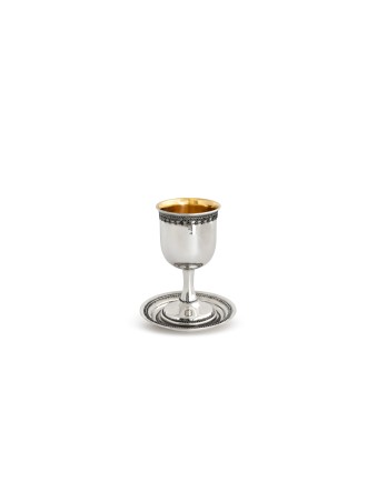 Kiddush Cup 925 Sterling Silver Yemenite filigree , Passover Gifts , I