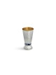Personnalisez l'ensemble de Kiddush avec lettrage argenté du nom, tasses de Kiddush modernes,