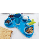 Unique Engraved Seder Plate with Removable Bowls , Aluminum Seder Plat