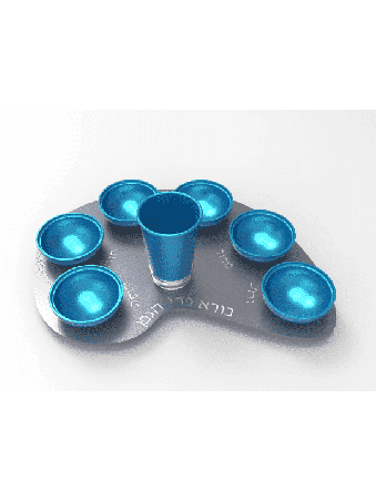 Anodized Aluminum Custom Colors Passover Plate , Aluminum Seder Plates