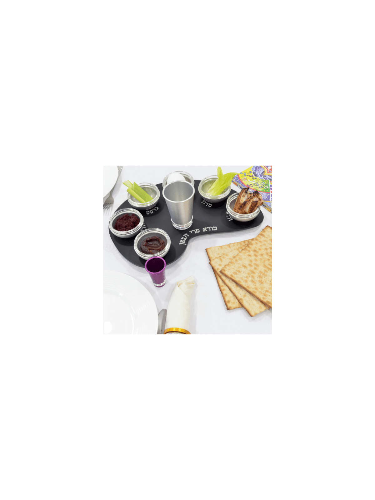 Anodized Aluminum Custom Colors Passover Plate , Aluminum Seder Plates