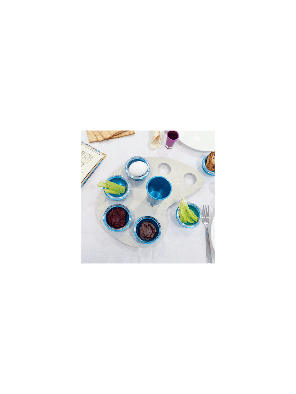 Anodized Aluminum Custom Colors Passover Plate , Aluminum Seder Plates