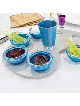 Plat fait sur commande en aluminium anodisé de Pâque de couleurs, plats en aluminium de Seder