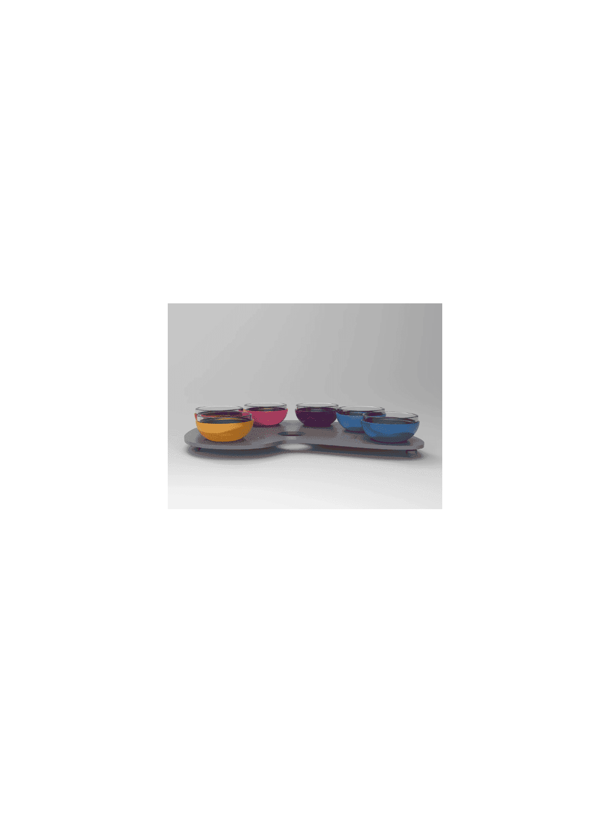 Plaque de Seder de Pâque avec un ensemble de 6 Coas colorés, Pl de Seder en aluminium