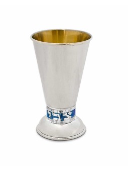 Custom Cup for Kiddush with Colorful Background , Modern Kiddush Cups