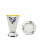 Kiddush Cup Decorated With Colorful Grapes Rim , Modern Kiddush Cups ,