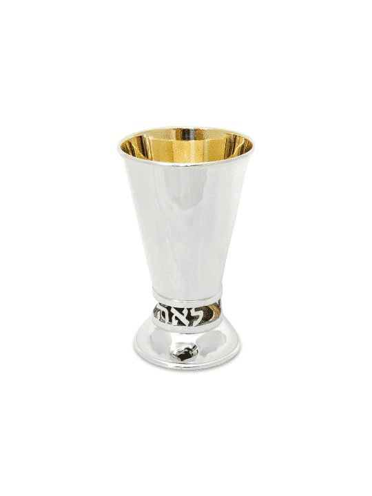 Grande tasse de Kiddush personnalisée émaillée, tasses de Kiddush modernes, Israël