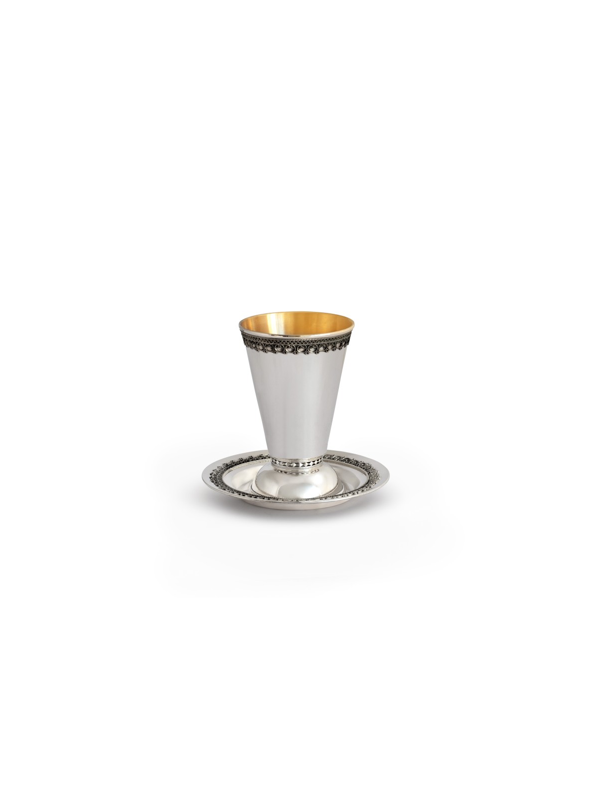 Coupe de Kiddouch en forme de cône avec anneau en filigrane, cadeaux de Pâque, Israël