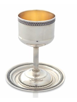 Classic 925 Sterling Silver Delicate Kiddush Cup , Passover Gifts , Is