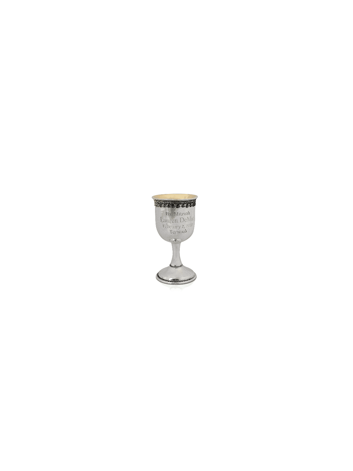 Gobelet à vin classique avec jante en filigrane, cadeaux de Pâque, Judaï israélien