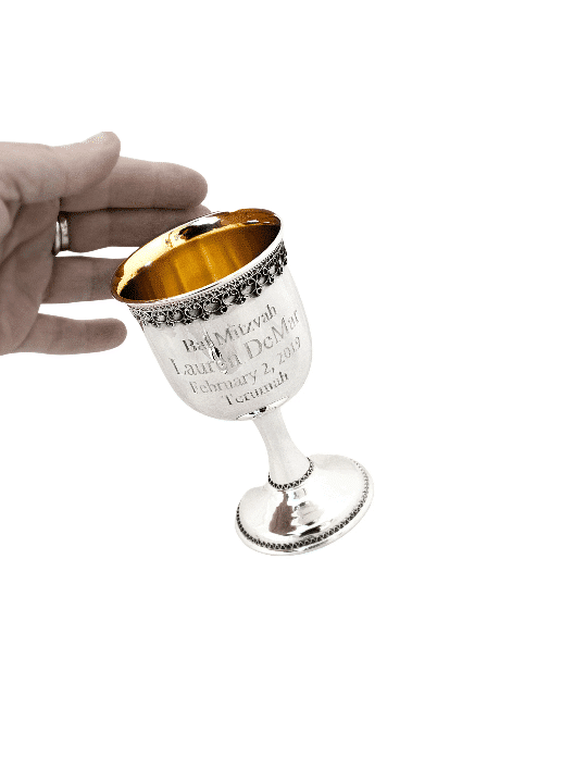 Gobelet à vin classique avec jante en filigrane, cadeaux de Pâque, Judaï israélien