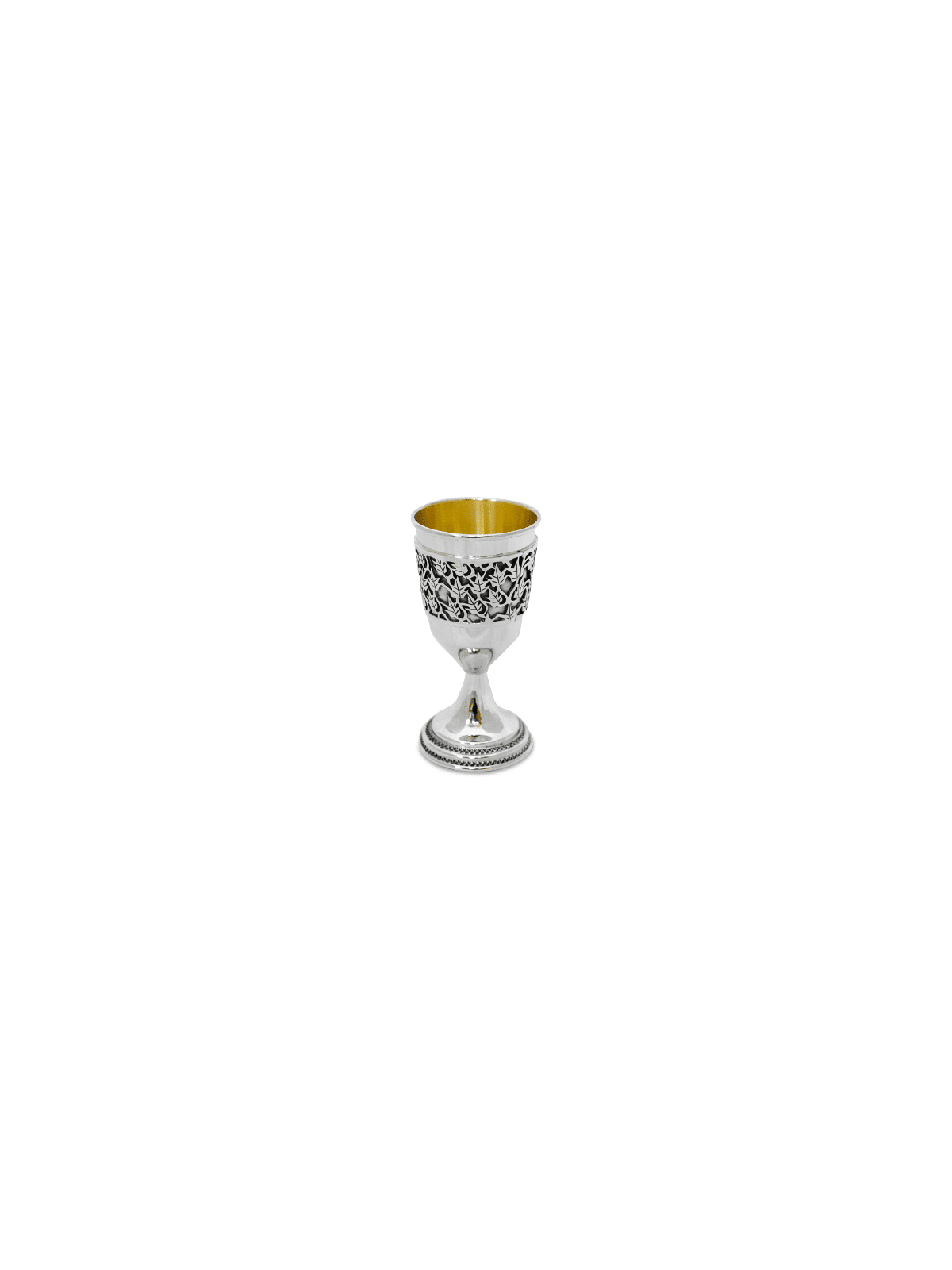 Coupe de Kiddouch avec motif de feuilles découpées, cadeaux de Pâque, judaïque israélien
