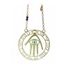 Shraga Landesman Brass Wall Hanging Hamsa Hand Ben Po... | Metal Hamsa