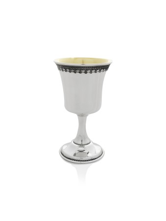 Gobelet à vin délicat avec jante en filigrane, cadeaux de Pâque, Juda israélien
