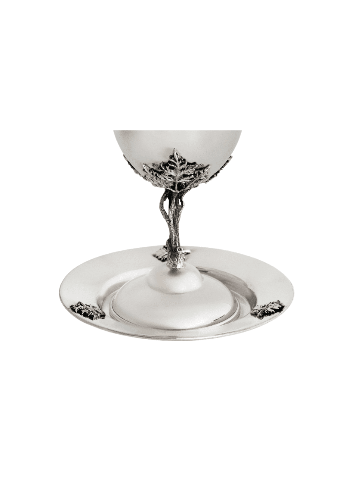 Coupe de Kiddush en argent sterling en forme de feuille naturelle, cadeaux de Pâque, Isra