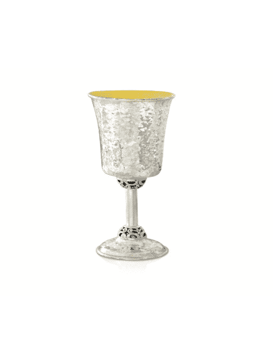 Coupe de Kiddouch en argent sterling martelé 925, cadeaux de Pâque, Ju israélien