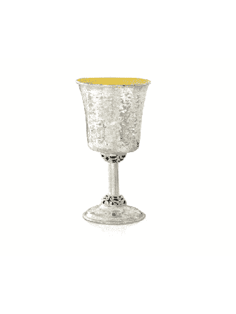 Coupe de Kiddouch en argent sterling martelé 925, cadeaux de Pâque, Ju israélien