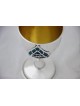 Wine Goblet Decorated with Hebrew Blessing , Passover Gifts , Israeli