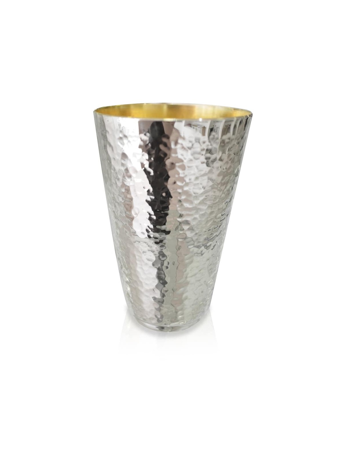 Coupe de Kiddouch en argent sterling martelé moderne, cadeaux de Pâque, israélien