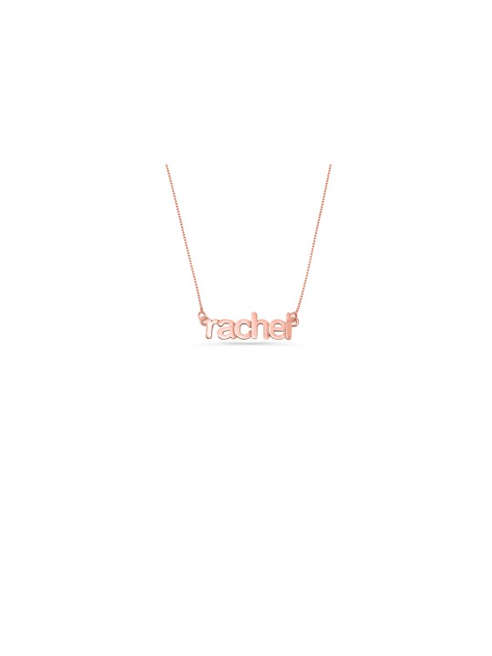 Collier en or 14 carats à la mode 3D avec nom personnalisé, cadeaux Tu B'Av, israélien